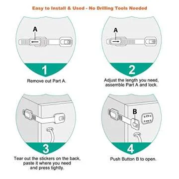 Vmaisi Adhesive Straps Locks - Childproofing Made Easy