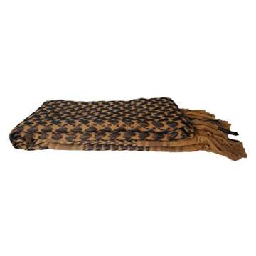 Explore Land Cotton Shemagh Tactical Desert Scarf Wrap (Coyote Brown)