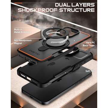 Poetic Neon Case for iPhone 16 Pro Max with Magnetic Stand