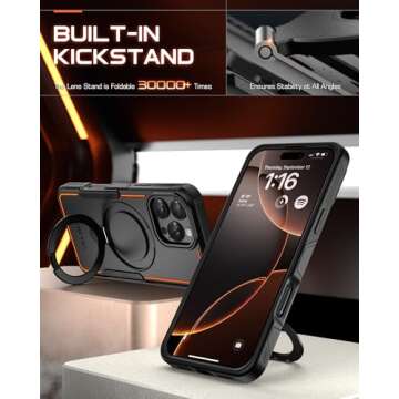 Poetic Neon Case for iPhone 16 Pro Max with Magnetic Stand