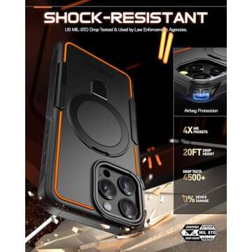 Poetic Neon Case for iPhone 16 Pro Max with Magnetic Stand