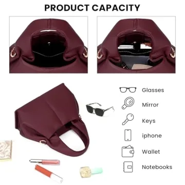 Stylish Mini Cloud Pouch Leather Tote Crossbody Bag