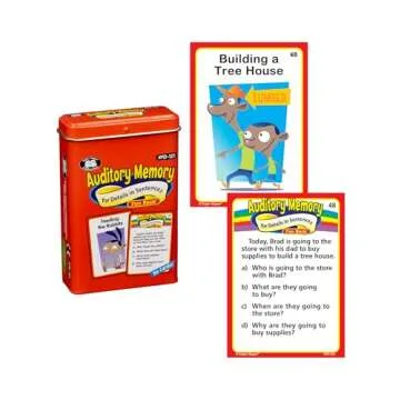 Super Duper Publications | Auditory Memory Fun Deck | Educational Flash Cards for Kids