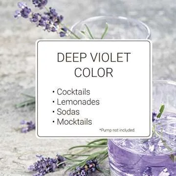 Monin - Lavender Syrup With Pump, Aromatic and Floral, Natural Flavors, Great for Cocktails, Lemonades, and Sodas, Non-GMO, Gluten-Free (1 Liter)