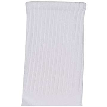 Jefferies Socks Girls Seamless Half Cushion Cotton Sport Athletic Crew Socks 6 Pair Pack