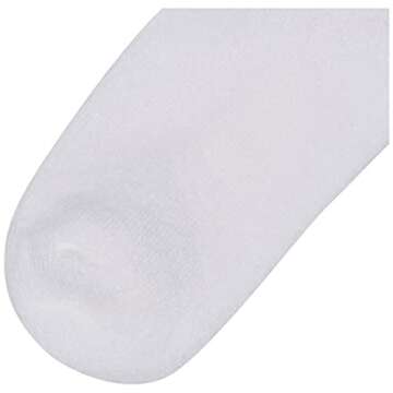 Jefferies Socks Girls Seamless Half Cushion Cotton Sport Athletic Crew Socks 6 Pair Pack