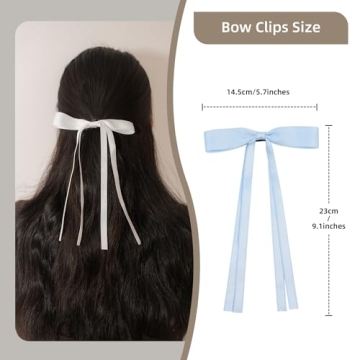 Elegant Bowknot Hair Clips for Women and Girls - 4Pcs