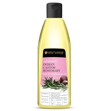 Soulflower Rosemary Castor Hair Oil for All Hair Types