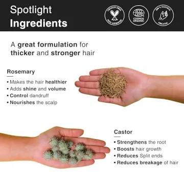 Soulflower Rosemary Castor Hair Oil for All Hair Types