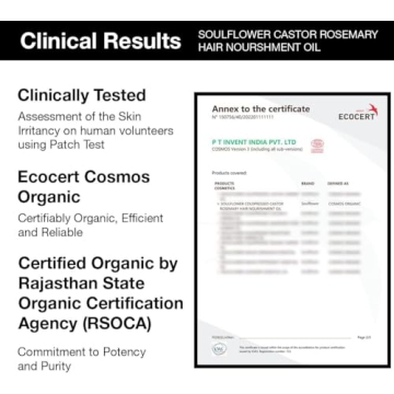 Soulflower Rosemary Castor Hair Oil for All Hair Types