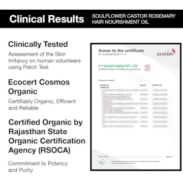 Soulflower Rosemary Castor Hair Oil for All Hair Types