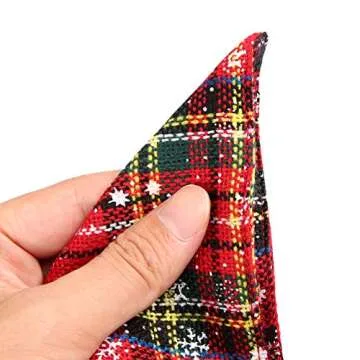 4Pcs Dog Bandana Christmas Pet Triangle Scarf Plaid Snowflake Accessories Bibs for Dog Cat