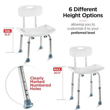 Comfortable Medical King Shower Chair Set of 3 Safety