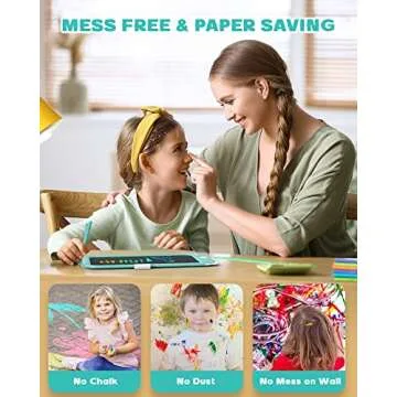 bravokids 10inch LCD Writing Tablet for Kids, Colorful Toddlers Toys Drawing Board, Educational GirlsToys, Unicorn Doodle Board Toys for 2 3 4 5 6 7 8 Year Old, Boys Birthday