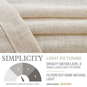 jinchan Kitchen Curtains Flax Linen Small Kitchen Curtains Rod Pocket Kitchen Door Curtains Light Filtering Modern Tier Curtains for Window Treatments Coffee Curtains 2 Panels 24 Inch Length Crude