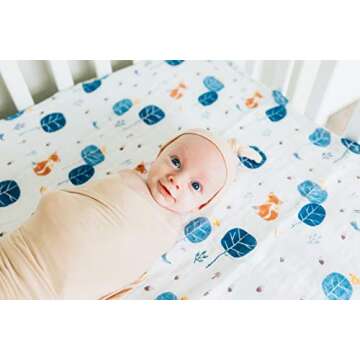 ELIVIA & CO. Swaddle Blanket & Hat Set | Receiving Baby Blanket | Soft & Cozy | 47" x 47" Size for Newborns, Infants, and Toddlers - (Nude)