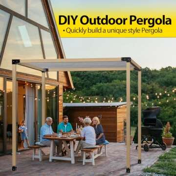 Durable APRILSOUL Pergola Kit for Outdoor Gatherings