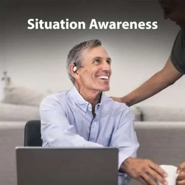 Avantree Resolve - 3.5mm AUX Wired Open-Ear Earbuds & in-Line Volume Control, Designed for Small to Medium Ears & Compatible with Traditional 3.5mm AUX Phones Tablets PC, Corded Headphones w/Ear Hook