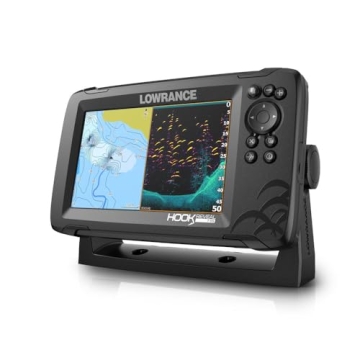 Lowrance HOOK Reveal 7 SplitShot - 7-inch Fish Finder with SplitShot Transducer, Preloaded C-MAP US Inland Mapping
