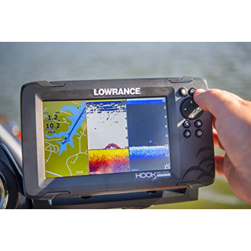 Lowrance HOOK Reveal 7 SplitShot - 7-inch Fish Finder with SplitShot Transducer, Preloaded C-MAP US Inland Mapping