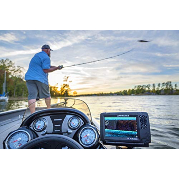 Lowrance HOOK Reveal 7 SplitShot - 7-inch Fish Finder with SplitShot Transducer, Preloaded C-MAP US Inland Mapping