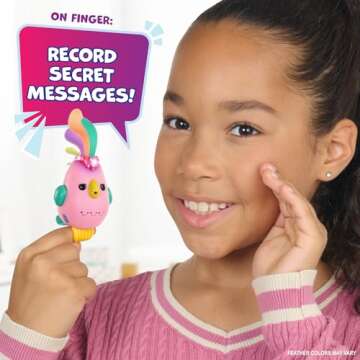 Fingerlings Sweet Tweets Interactive Bird – Record & Play Secret Messages, Includes 40+ Sounds & R...