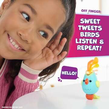 Fingerlings Sweet Tweets Bird - Interactive Fun with Debbie