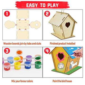 Creative DIY Birdhouse Kit for Kids and Adults