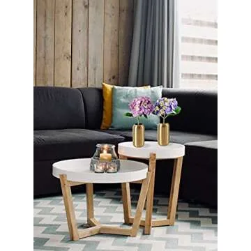 Serene Spaces Matte Gold Capsule Vase for Floral Arrangements