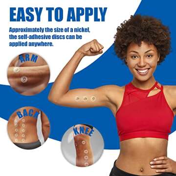 Phiten Titanium Power Tape Discs - 70 Water-Resistant Athletic Tapes