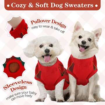 Comfortable Kuoser Dog Sweater for Winter Fun