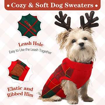 Comfortable Kuoser Dog Sweater for Winter Fun
