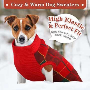 Comfortable Kuoser Dog Sweater for Winter Fun