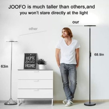 JOOFO Sky LED Floor Lamp 30W 2400LM Remote Touch Control