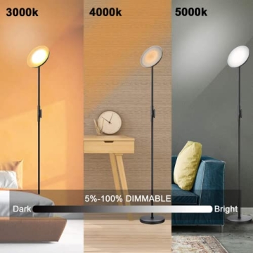 JOOFO Sky LED Floor Lamp 30W 2400LM Remote Touch Control