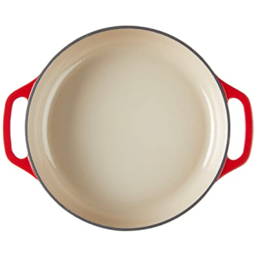 Lodge 3.6 Quart Enameled Cast Iron Casserole - Perfect for Cooking