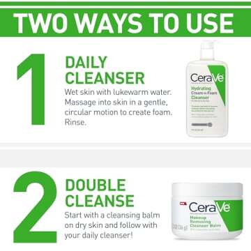 CeraVe Hydrating Cream To Foam Cleanser for Dry Skin
