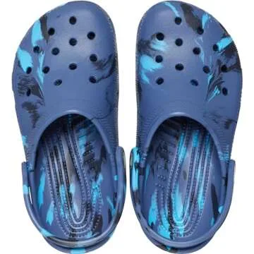 Crocs Classic Marbled Tie-Dye Clog for Kids - Fun Footwear
