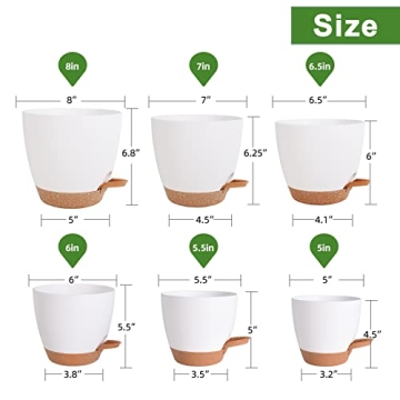 Vanslogreen Self-Watering Flower Pots for All Plants
