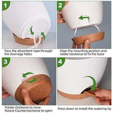 Vanslogreen Self-Watering Flower Pots for All Plants