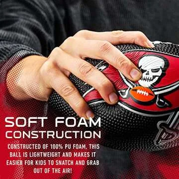 Buccaneers Foam Football - Perfect for Kids 3-8 Years