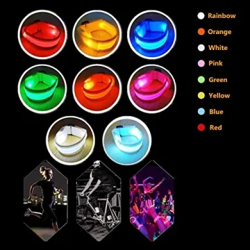 KIRALUMI 8 PCS LED Glow Bracelets, Christmas Light Up Bracelets Set - Glow in The Dark Party Bracelets Favors Supplies for Christmas, Concerts, Festivals, Game Prizes, Sports, Rave Accessories.