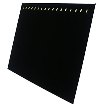 Ogrmar Velvet 17 Hook Necklace Display Organizer