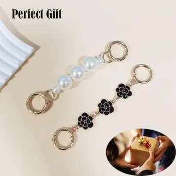 Purse Extender Chain Gold Bag Strap Extenders for Women Exquisite Handbags Accessories Heart Wallet Extender Replacement Purse Chains