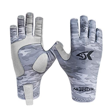 KOOFIN GEAR Fishing Gloves with UPF 50 Sun Protection