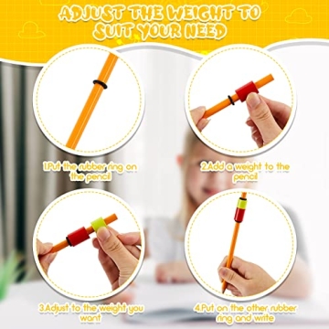 Pajean Adjustable Pencil Weights for Writing Support