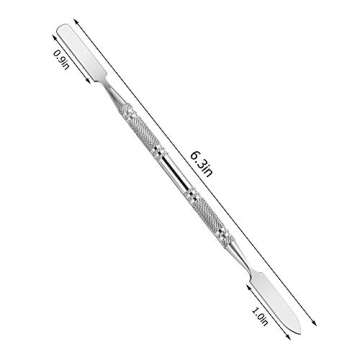 Wismee 5Pcs Stainless Steel Makeup Spatula Set