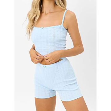 NUFIWI Summer Y2K Two Piece Women Outfit – Lace Trim Style