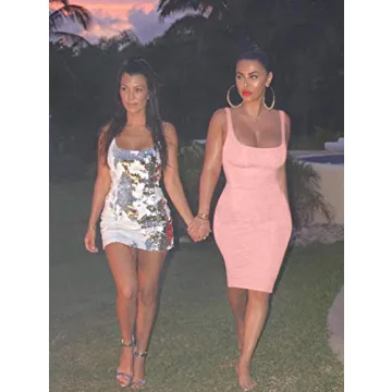 LAGSHIAN Women's Bodycon Tank Dress for Any Occasion