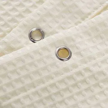 Barossa Luxury Waffle Weave Shower Curtain 84 Inch